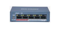 HIKVISION DS-3E0105P-E/M 5 Port 10/100 PoE 38W Yönetilemez,Switch 4+1